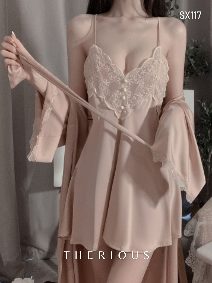 Chloe Sexy Lingerie with Robes SX117 [Pre-order]