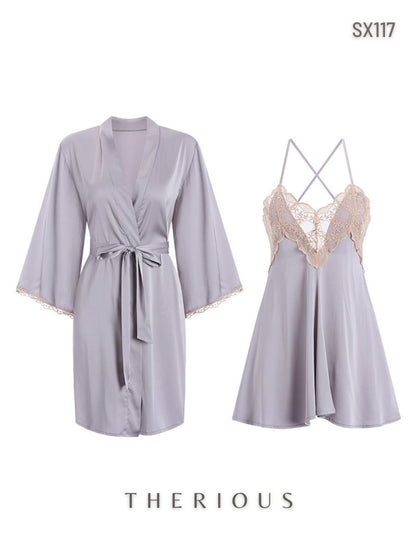 Chloe Sexy Lingerie with Robes SX117 [Pre-order]