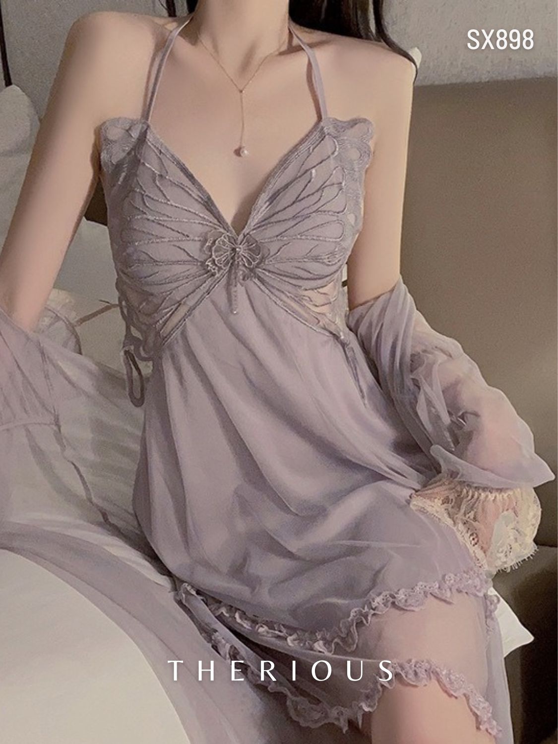 Calla Butterfly Lace Dress Lingerie SX898 [Preorder]